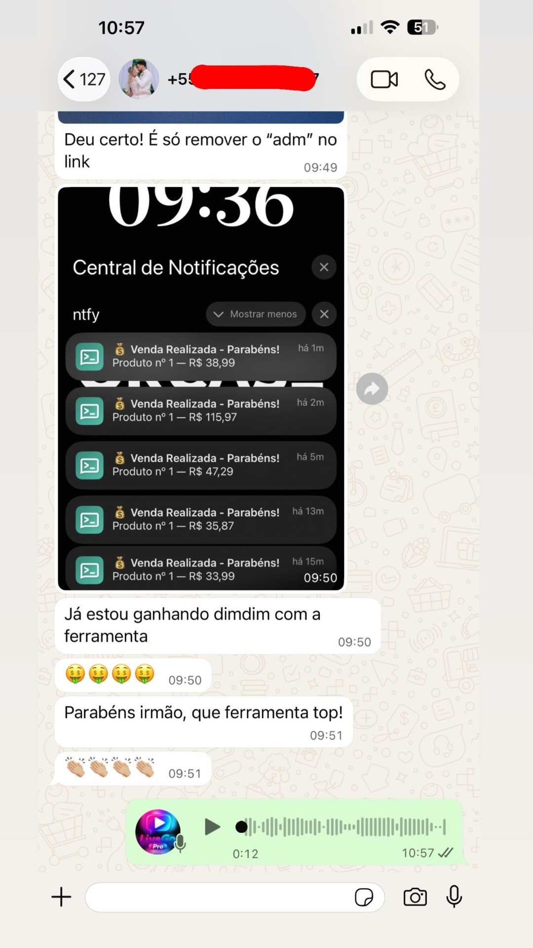 Depoimento de aluno 6